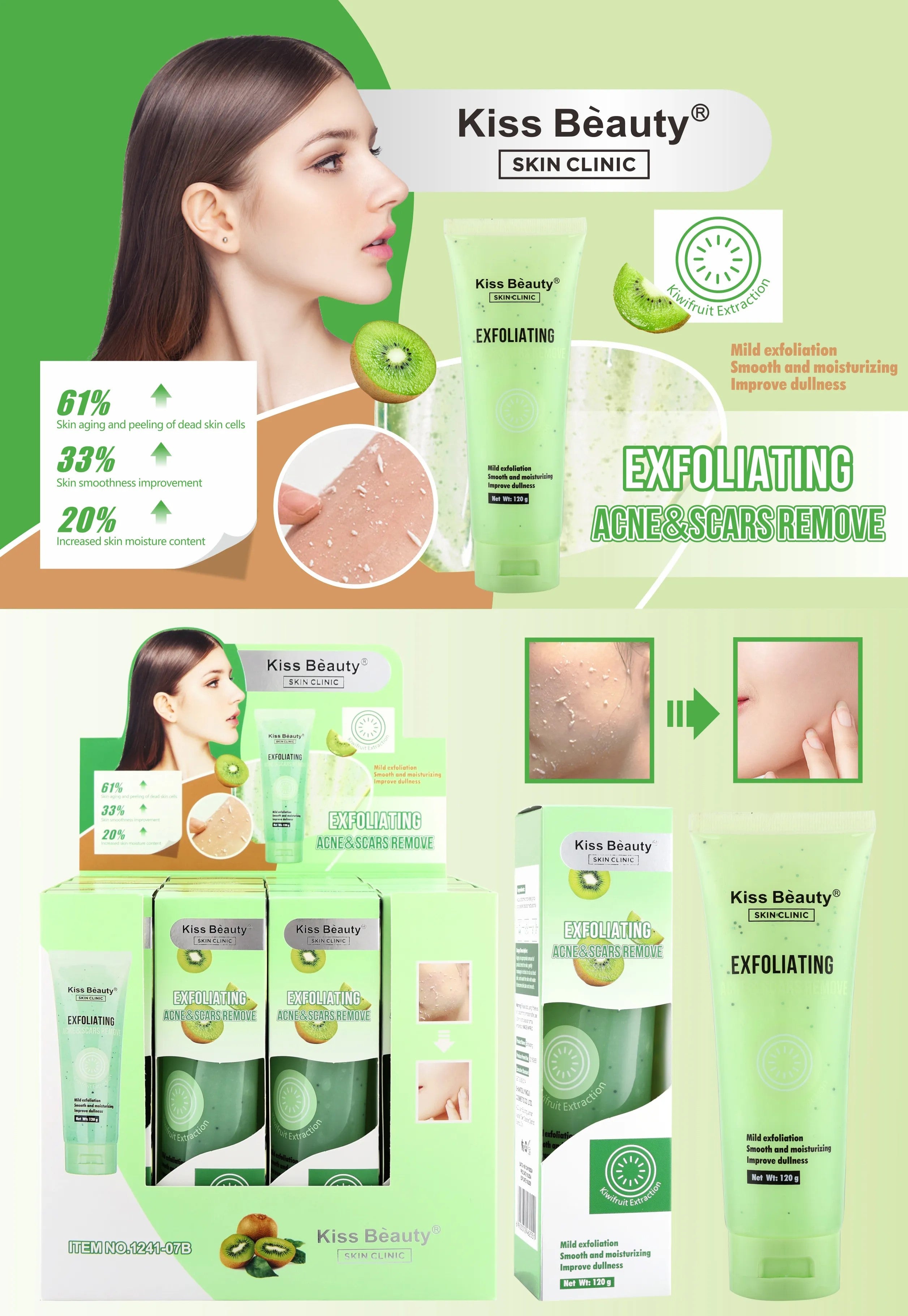 Exfoliante Corporal con Extracto de Kiwi