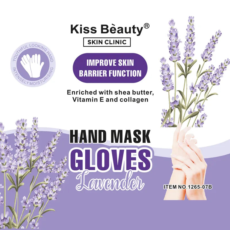 Mascarillas Enriquecidas para Manos con Lavanda