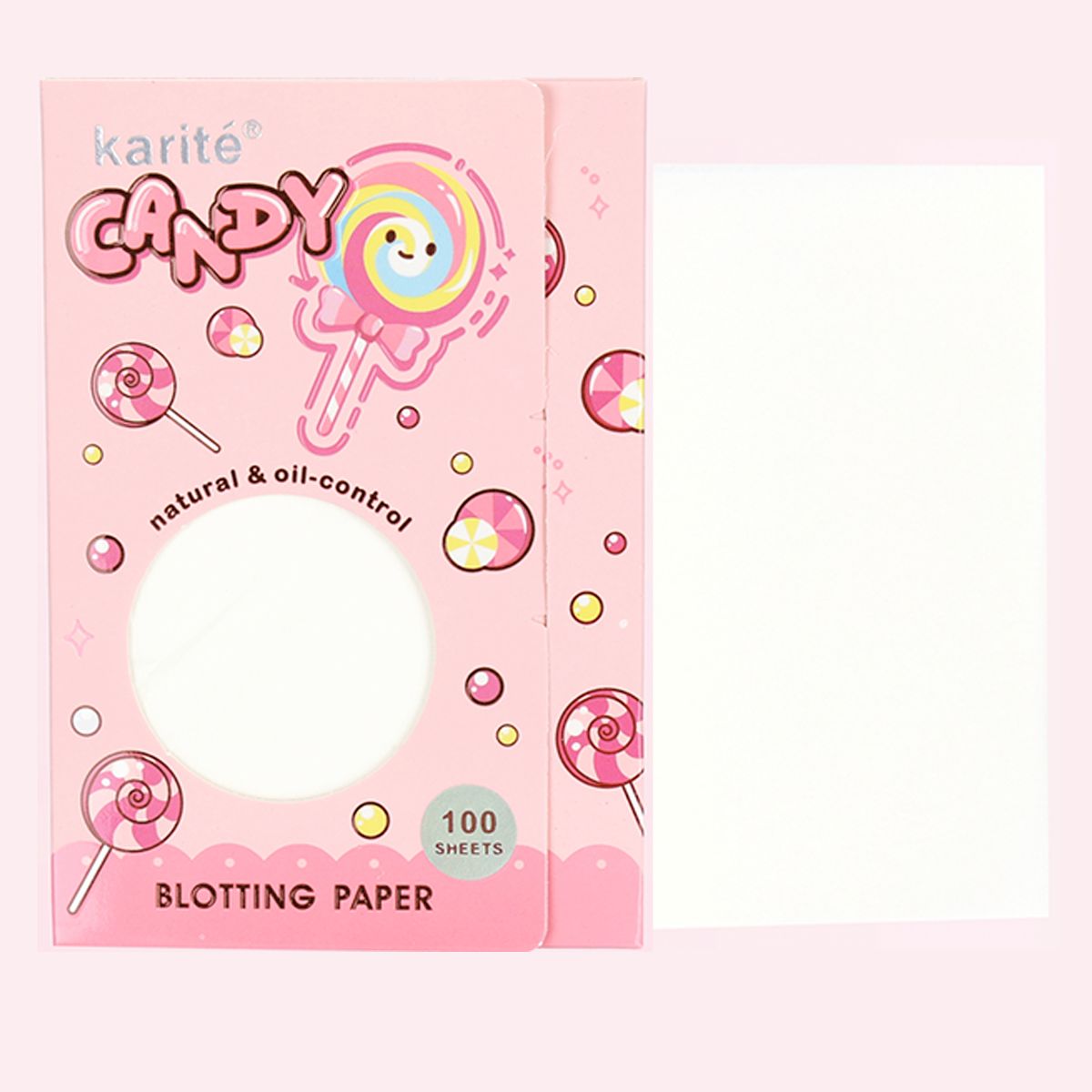 Papel Absorbente de Grasa Facial, 100 Unidades.