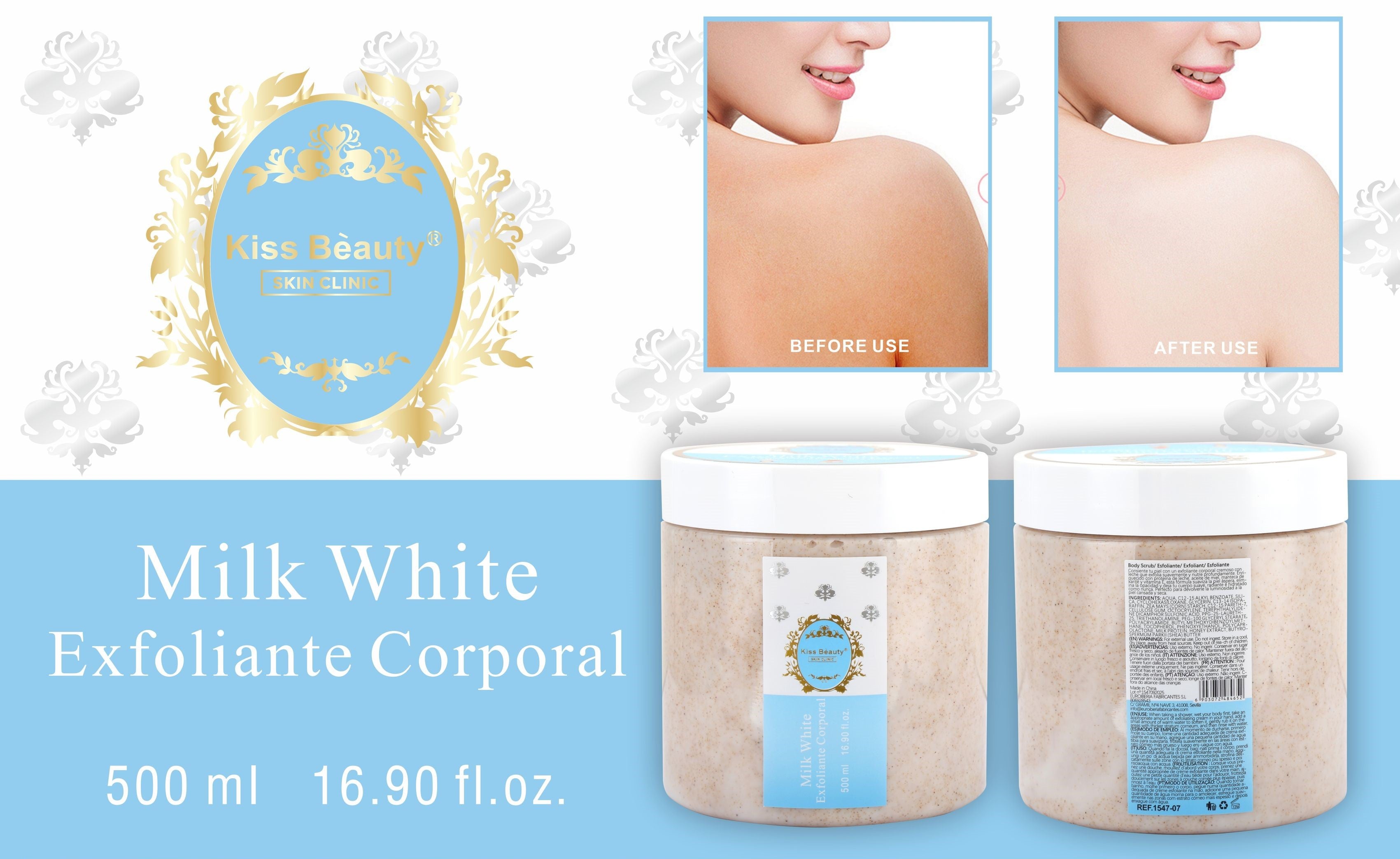 Exfoliante Corporal . Serie Milk White.
