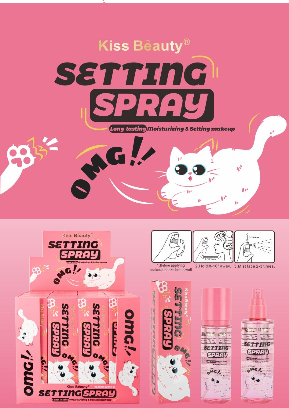 Spray Fijador de Maquillaje Colección OMG
