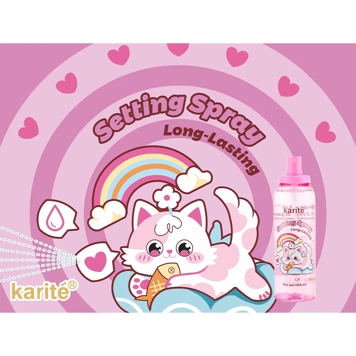 Spray Fijador de Maquillaje Larga Duración MIAU