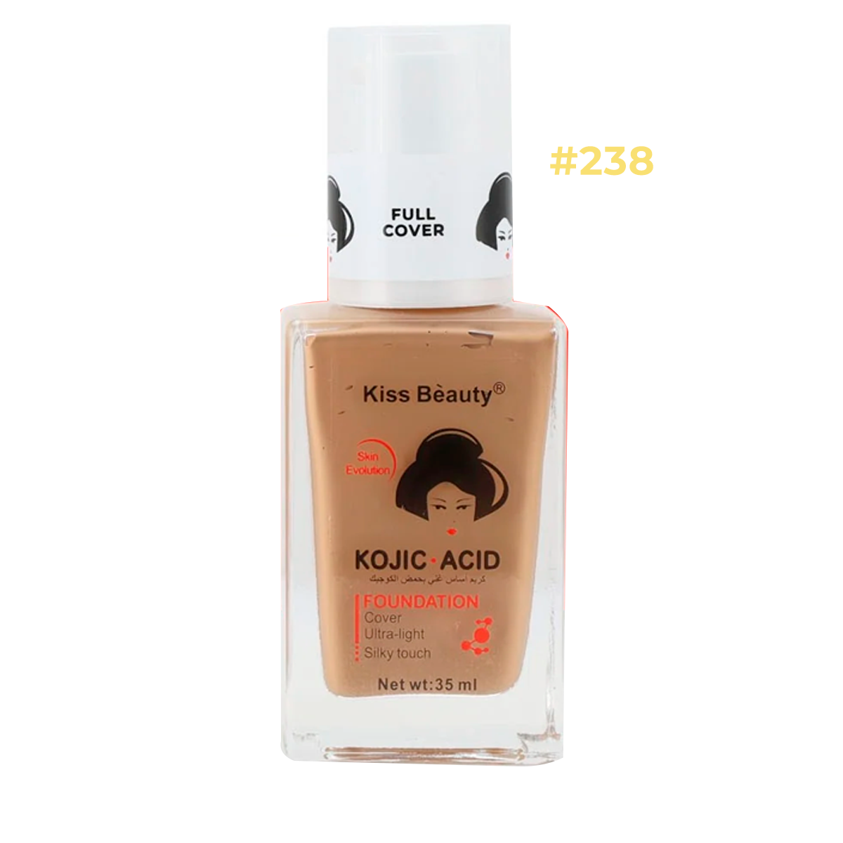 Base de Maquillaje Impermeable con Kojic Acid