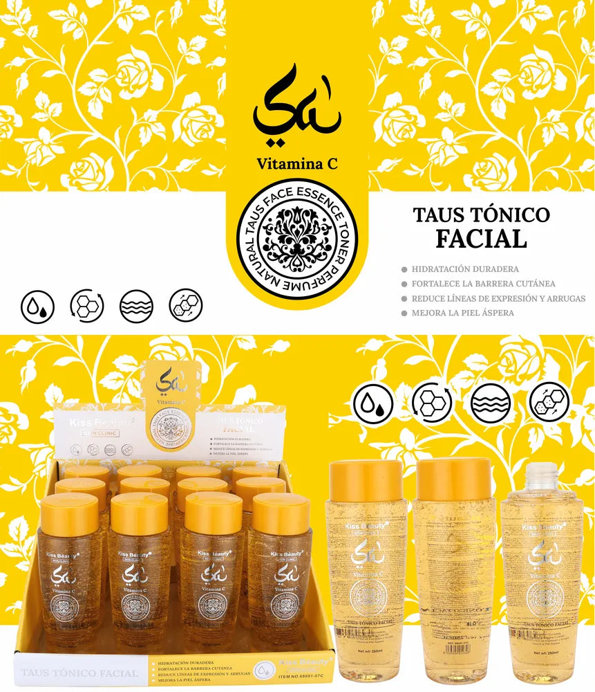 Esencia Árabe Tónico Facial con Vitamina C, Fragancia Árabe. Ambientado en Perfume Yara Tous.