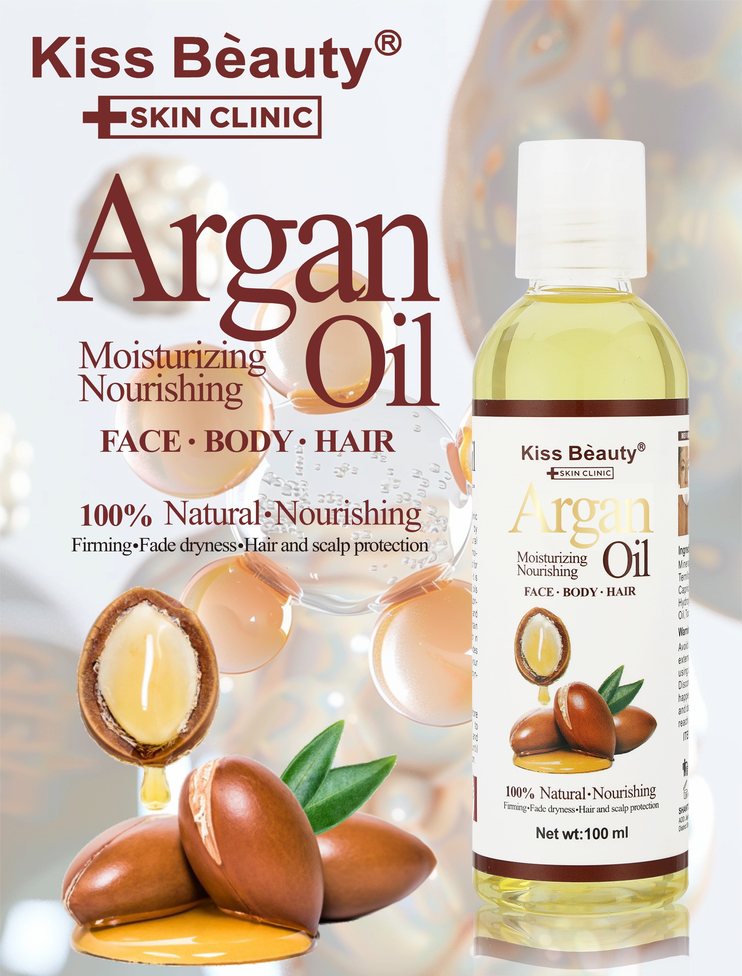 Aceite de Argán , para Cara Cuerpo y Pelo.