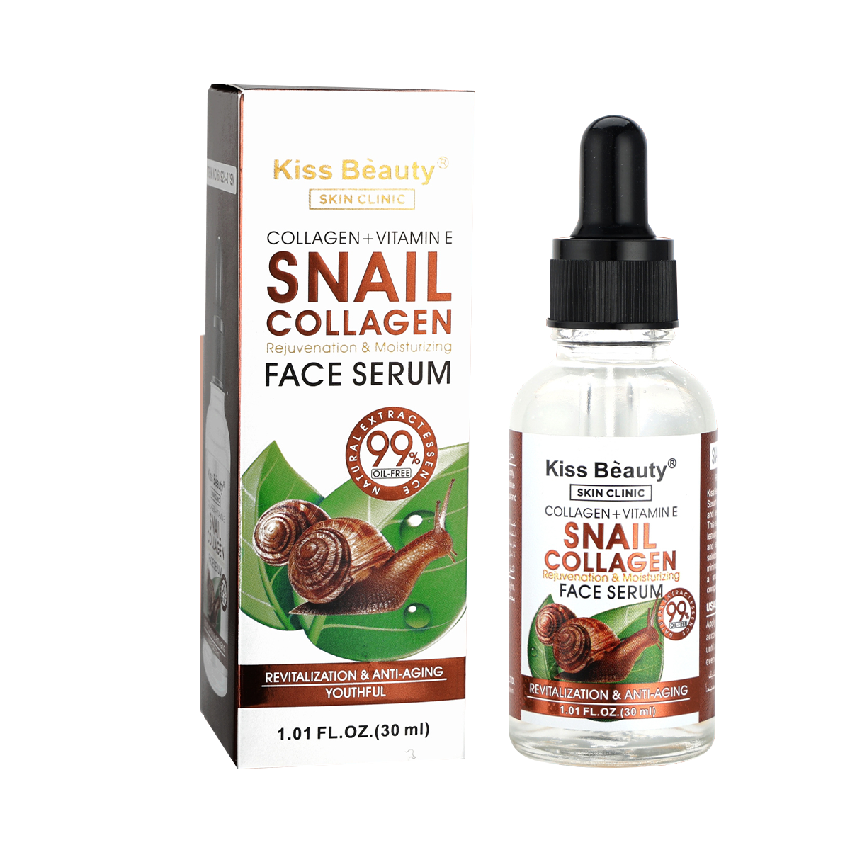 Sérum Facial con Colágeno de Baba de Caracol