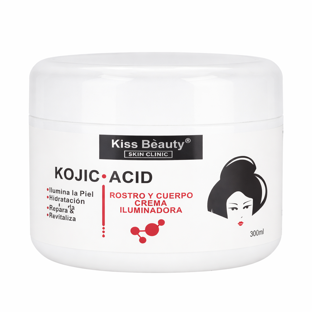 Crema Iluminadora Hidratante Facial y Corporal con Kojic Acid. Repara y Revitaliza.