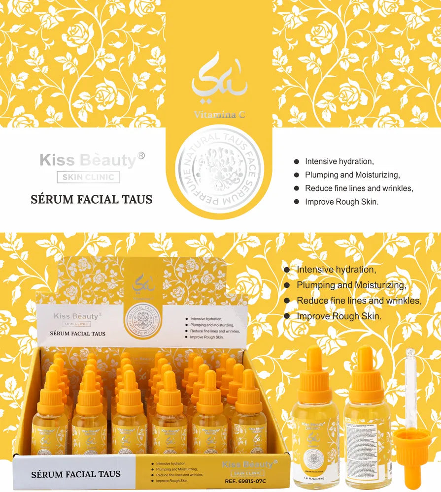 Esencia Árabe Sérum Facial Refinador con Vitamina C. Ambientado en Perfume Yara Tous.
