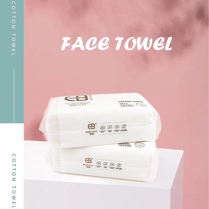 Toallitas Faciales Desechables 100% Algodón- Perfectas para Limpieza, Cuidado de la Piel y Desmaquillado, Adecuadas para Pieles Sensibles -Toallas Desechables Cara