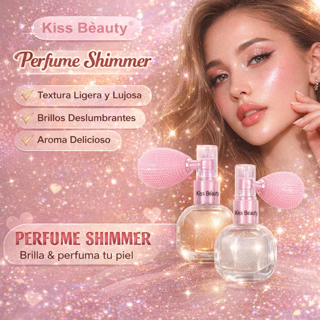 Perfume Shimmer Cara Cuerpo con Brillo Luminoso y Fragancia | 4 Tonos Disponibles