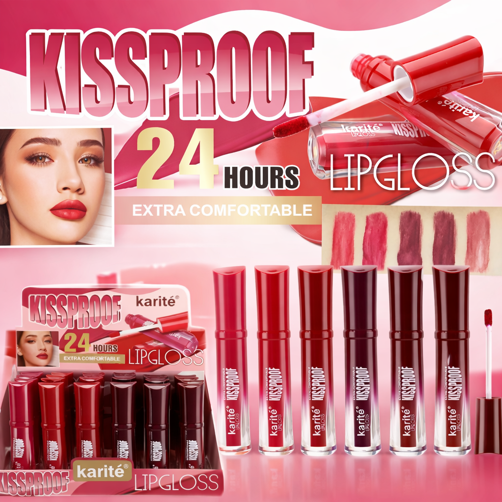 Lip Gloss Extra Confortable, No Mancha. 24 Horas de Duración.