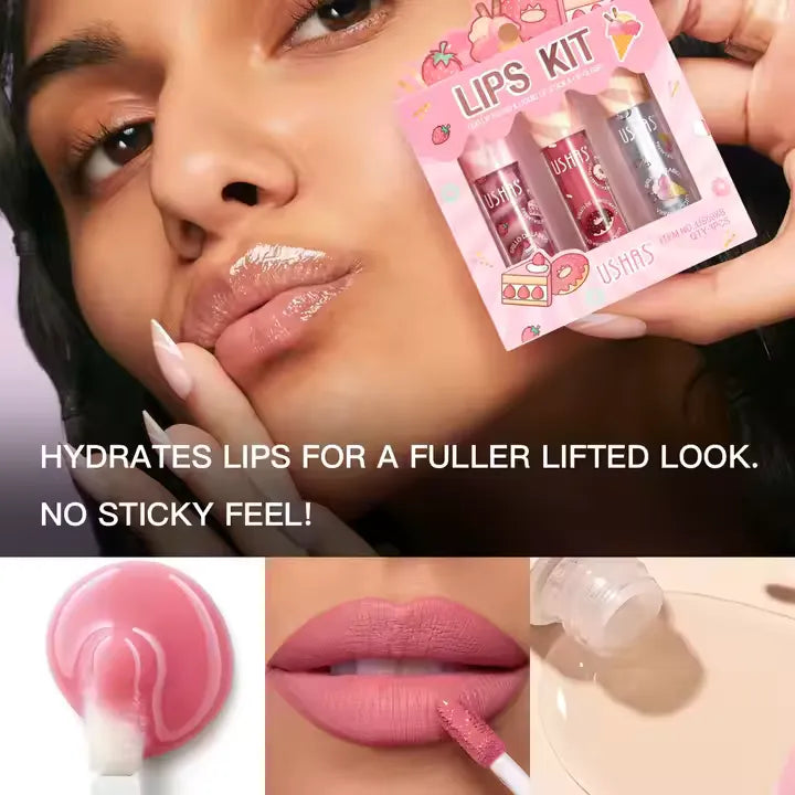 Duo Lip Gloss & Liquid Lip Stick & Lip Gloss