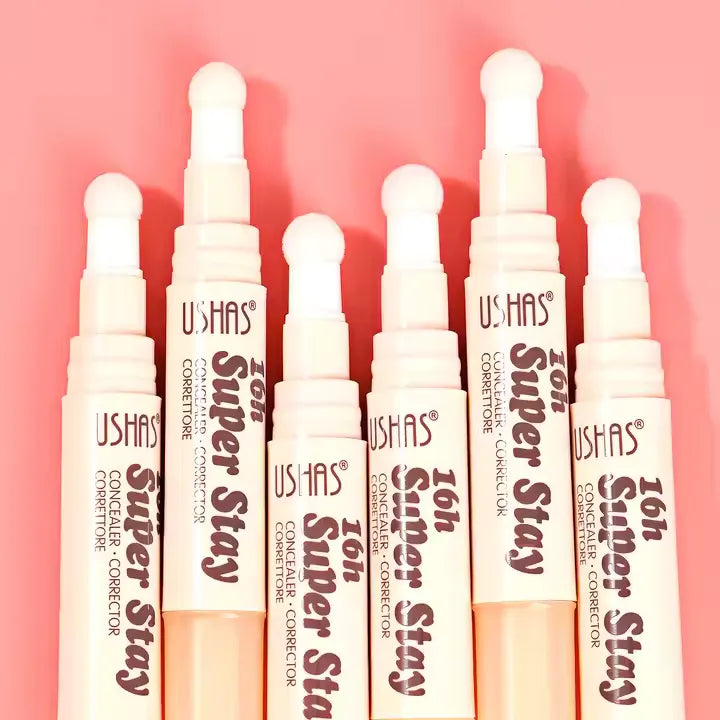 Maquillaje Corrector de Alta Cobertura y Larga Duración, Aplicador Esponjoso y Preciso.