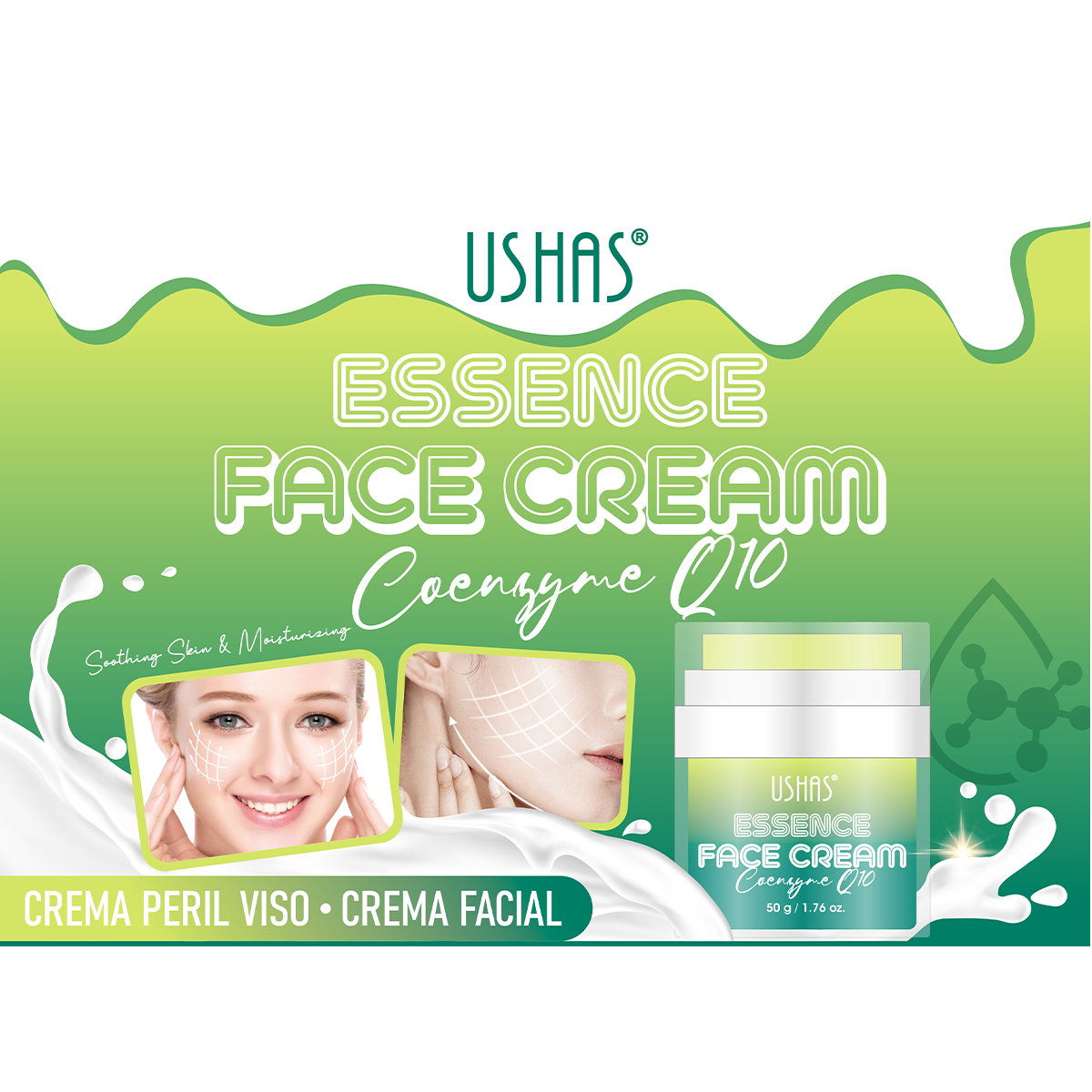 Crema Facial Hidrante Radiante Antioxidante con Q10