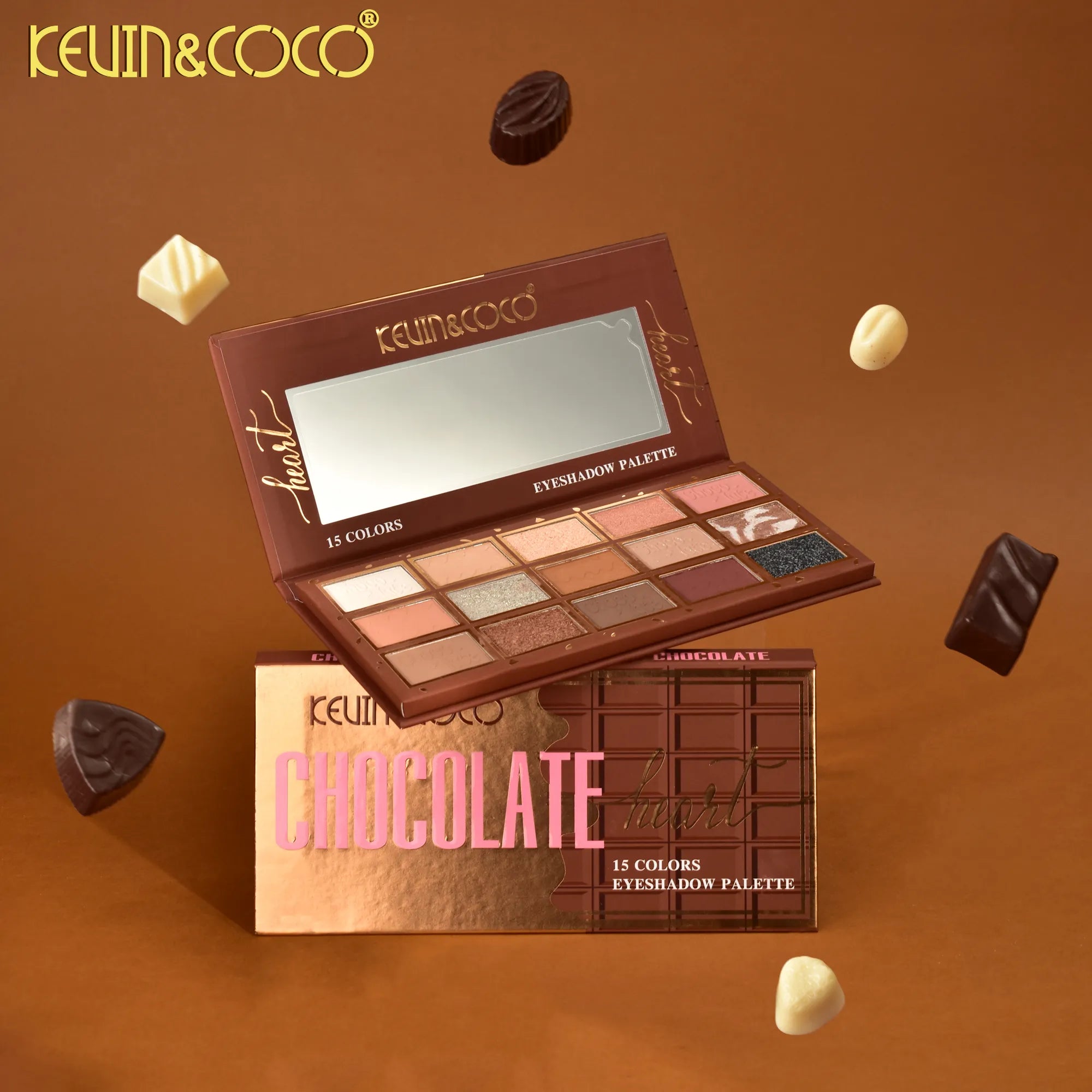 Paleta de Sombra de Ojos de 15 Tonos Colección Chocolate