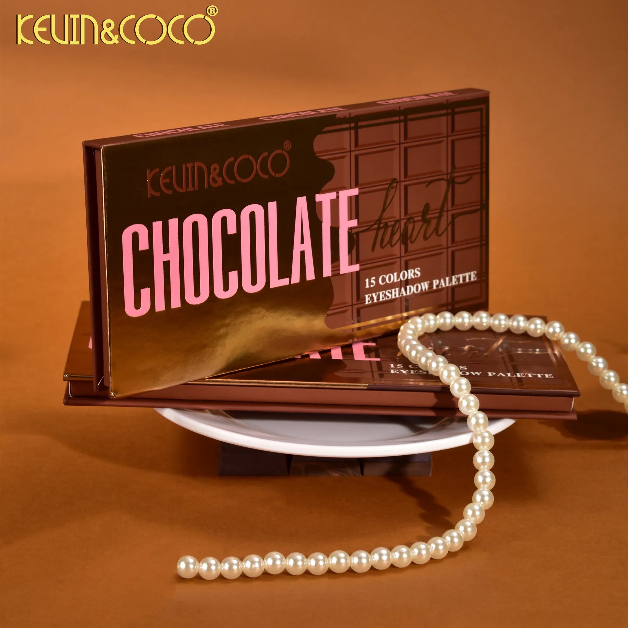 Paleta de Sombra de Ojos de 15 Tonos Colección Chocolate