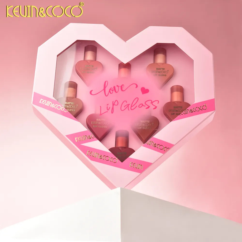 Love Garden - Juego de 8 brillos labiales resistentes al agua