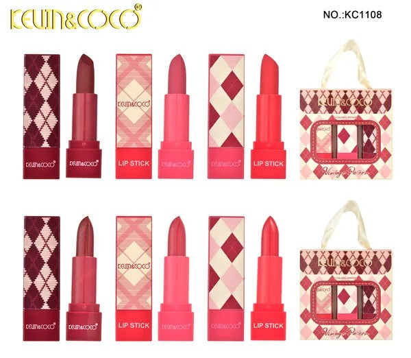 Conjunto de 3 Barras Labiales Vintage