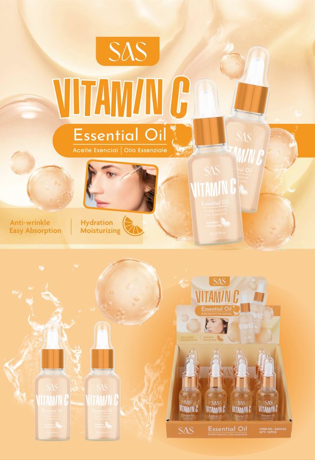 Aceite Esencial Serúm Facial con Vitamina C