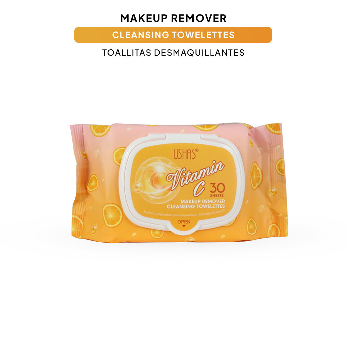 Toallitas Desmaquillantes 30 Unidades/Caja de Vitamina C