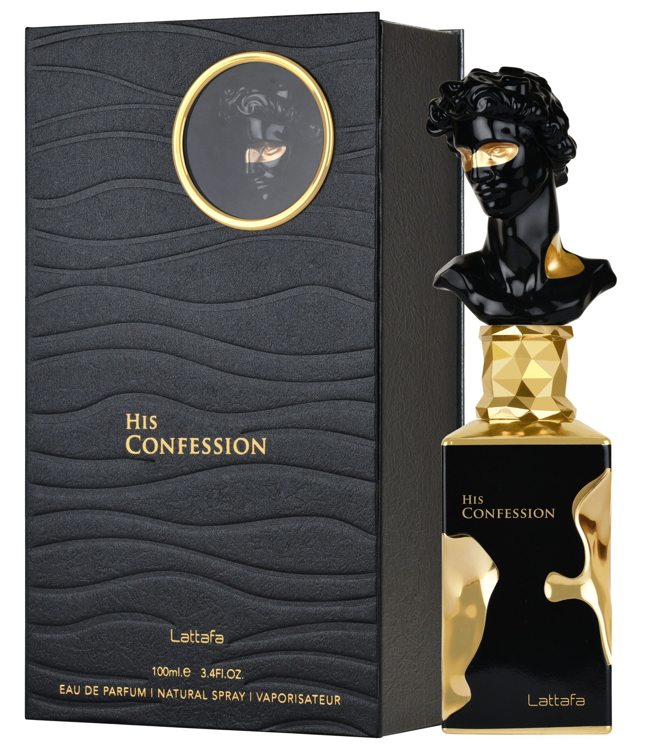 His Confession Lattafa Perfumes para Hombres, Eau de Parfum 100 ml, Perfume Árabe de Larga Duración.