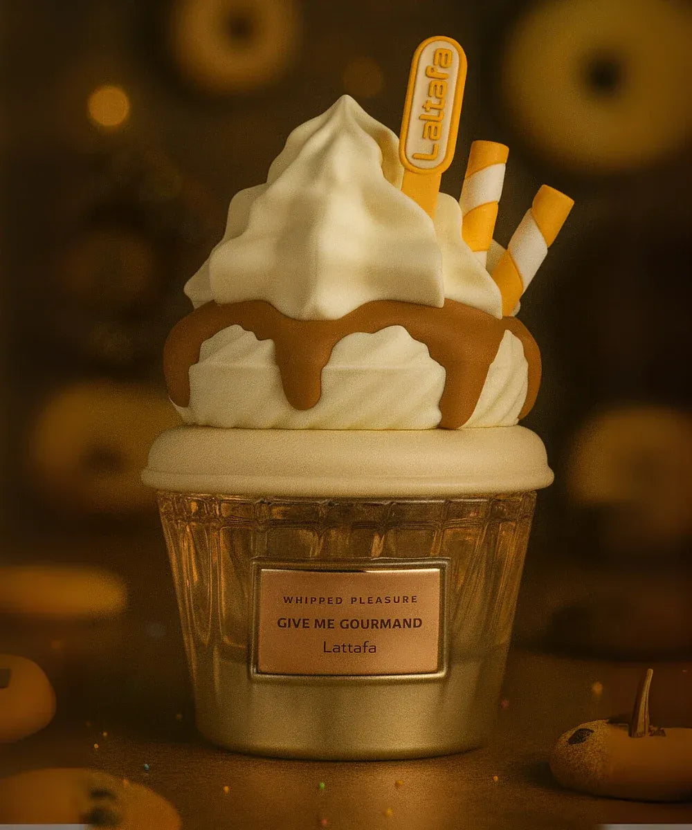 Whipped Pleasure Give Me Gourmand de Lattafa, Eau de Parfum para Mujer, Perfume Árabe 75 ml.