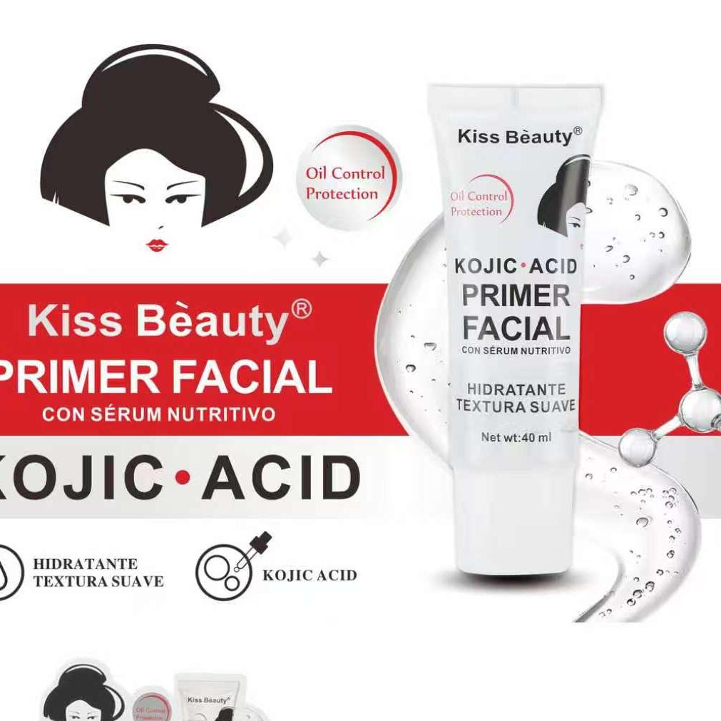 Primer Facial con Sérum Nutritivo y Kojic Acid, Hidratante y Suaviza la Textura