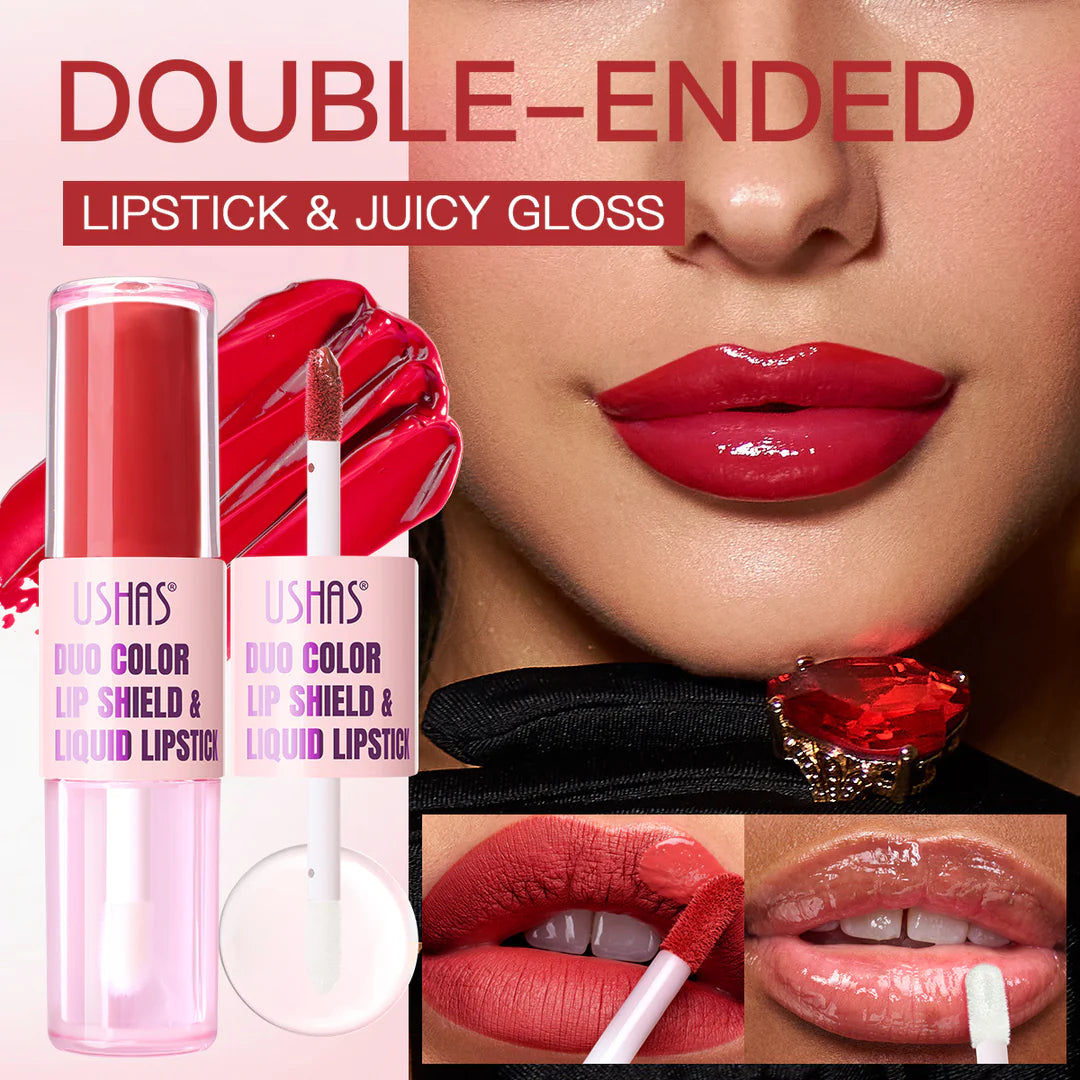 Lip Stick Doble, Brillo y Pinta Labios