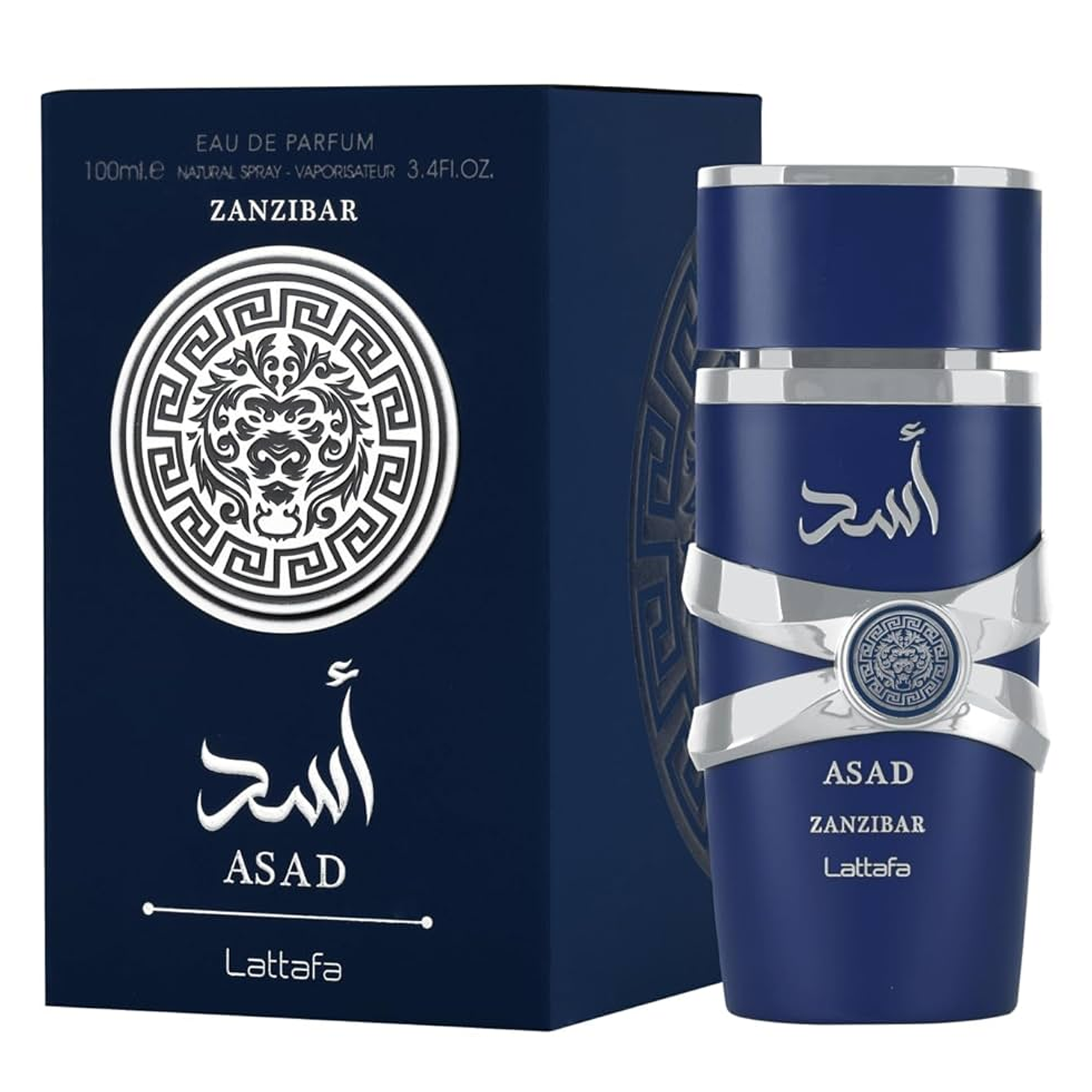 Asad Zanzibar de Lattafa, Perfume Árabe Eau de Parfum para Hombre de Larga Duración.