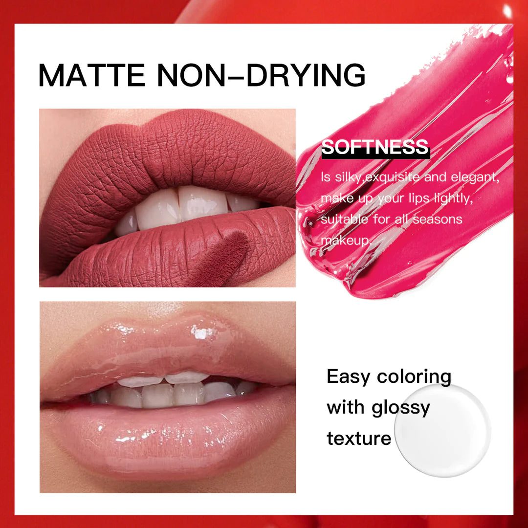 Lip Stick Doble, Brillo y Pinta Labios
