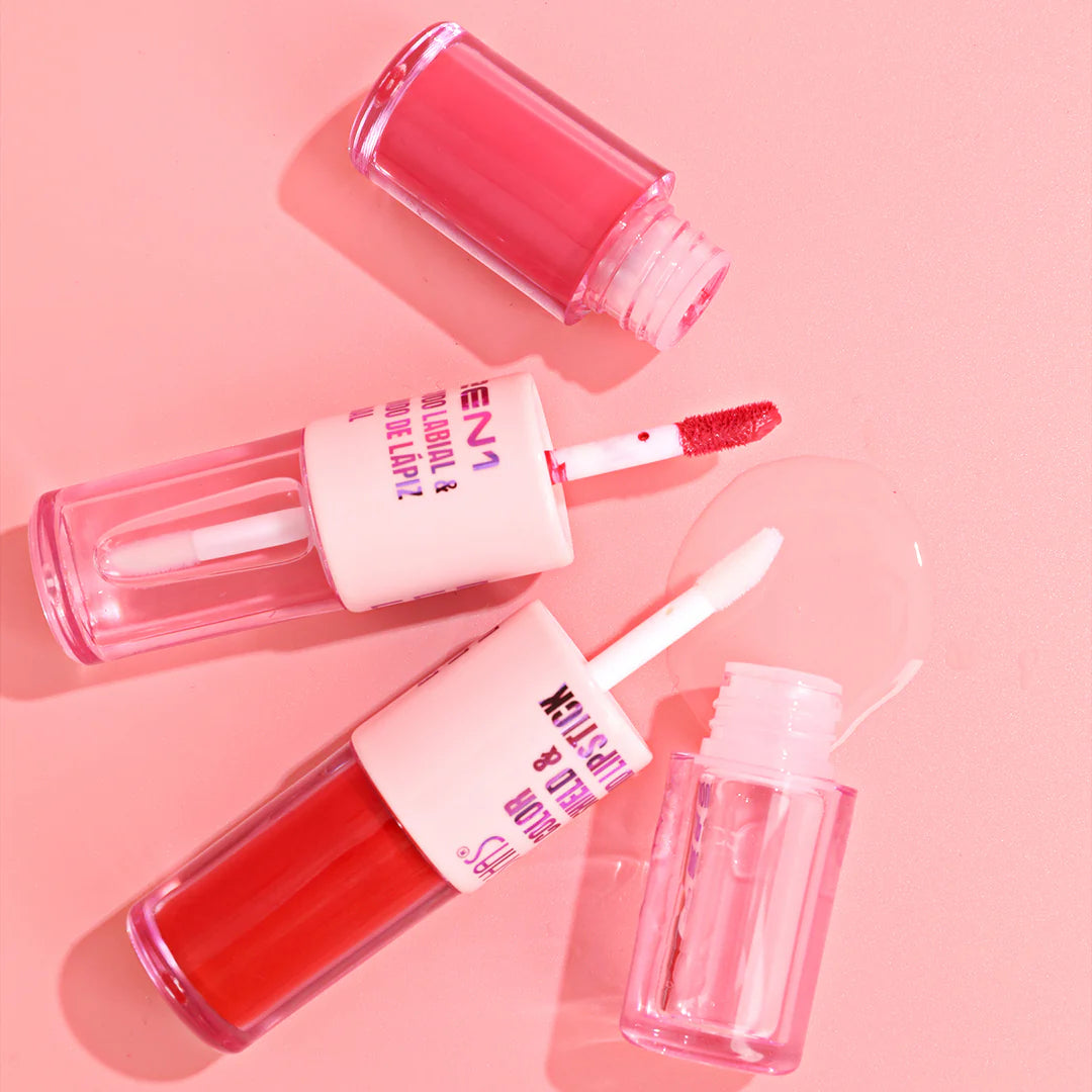 Lip Stick Doble, Brillo y Pinta Labios