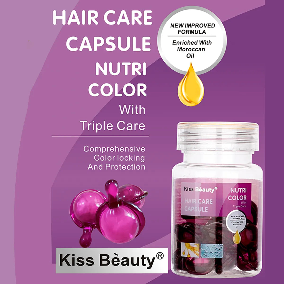 Cápsula de Cuidado Capilar COLOR NUTRICIONAL CON TRIPLE CUIDADO