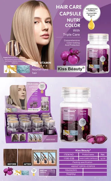 Cápsula de Cuidado Capilar COLOR NUTRICIONAL CON TRIPLE CUIDADO