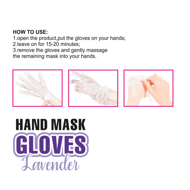 Mascarillas Enriquecidas para Manos con Lavanda