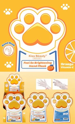 Mascarilla para Manos Revitalizante con Vitamina C y Naranja