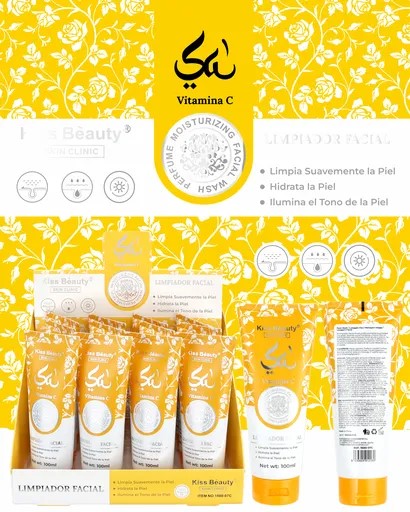 Esencia Árabe Limpiador Facial con Vitamina C. Ambientado en Perfume Yara Tous.