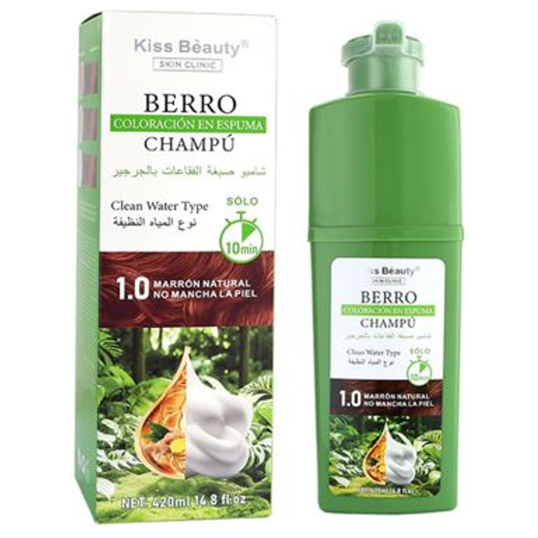 Champú Tinte con Agua Clean, No Mancha, para Aplicación Uniforme y Tono Final Pe - Marrón AC