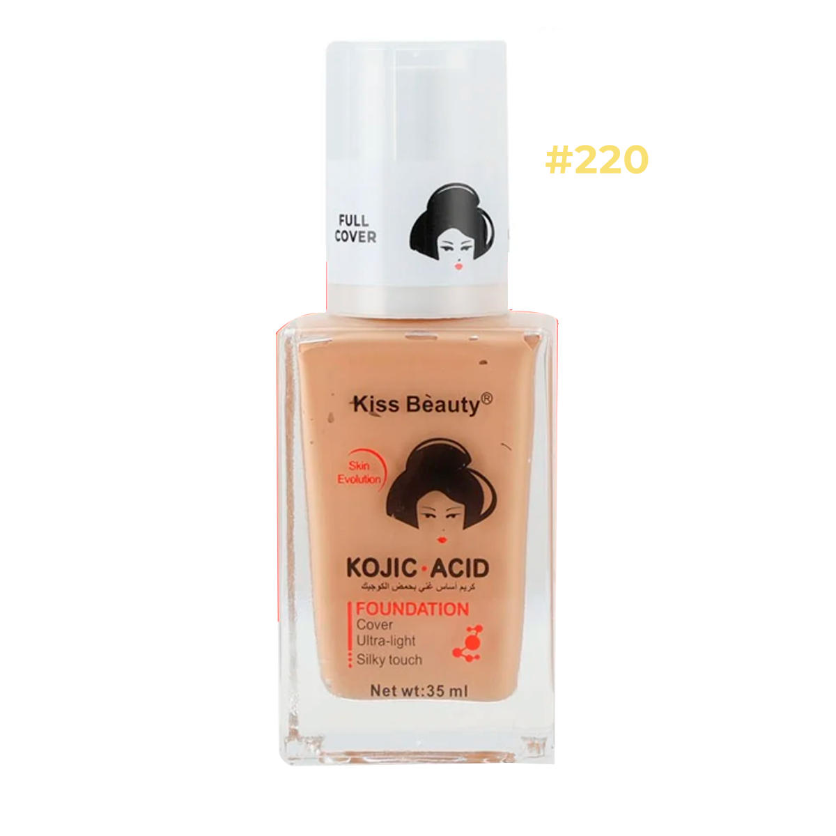 Base de Maquillaje Impermeable con Kojic Acid