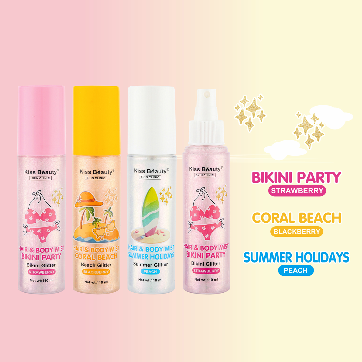 Body & Hair Body Mist Bruma para Pelo y Cuerpo con Brillo