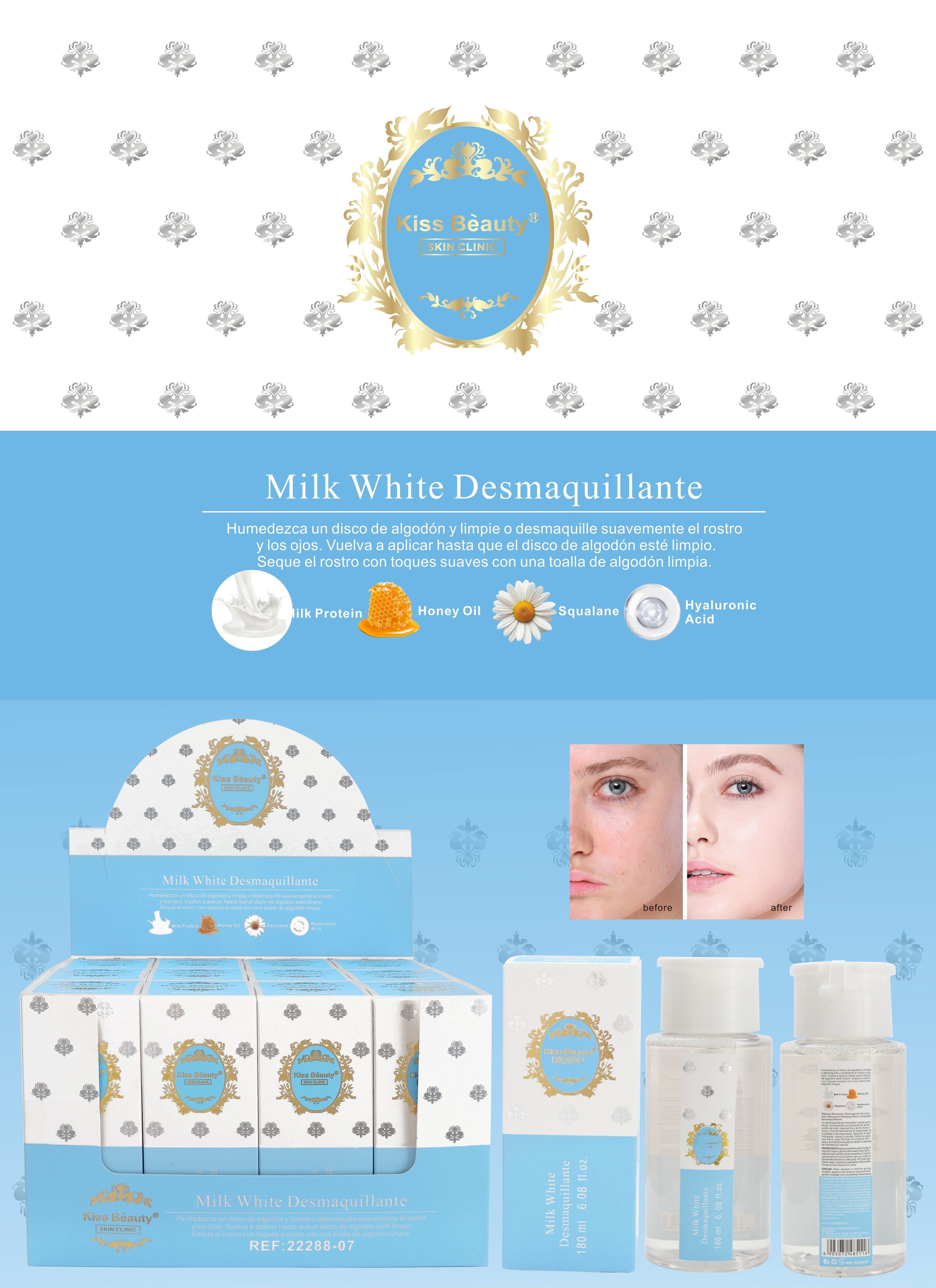 Desmaquillante. Serie Milk White.
