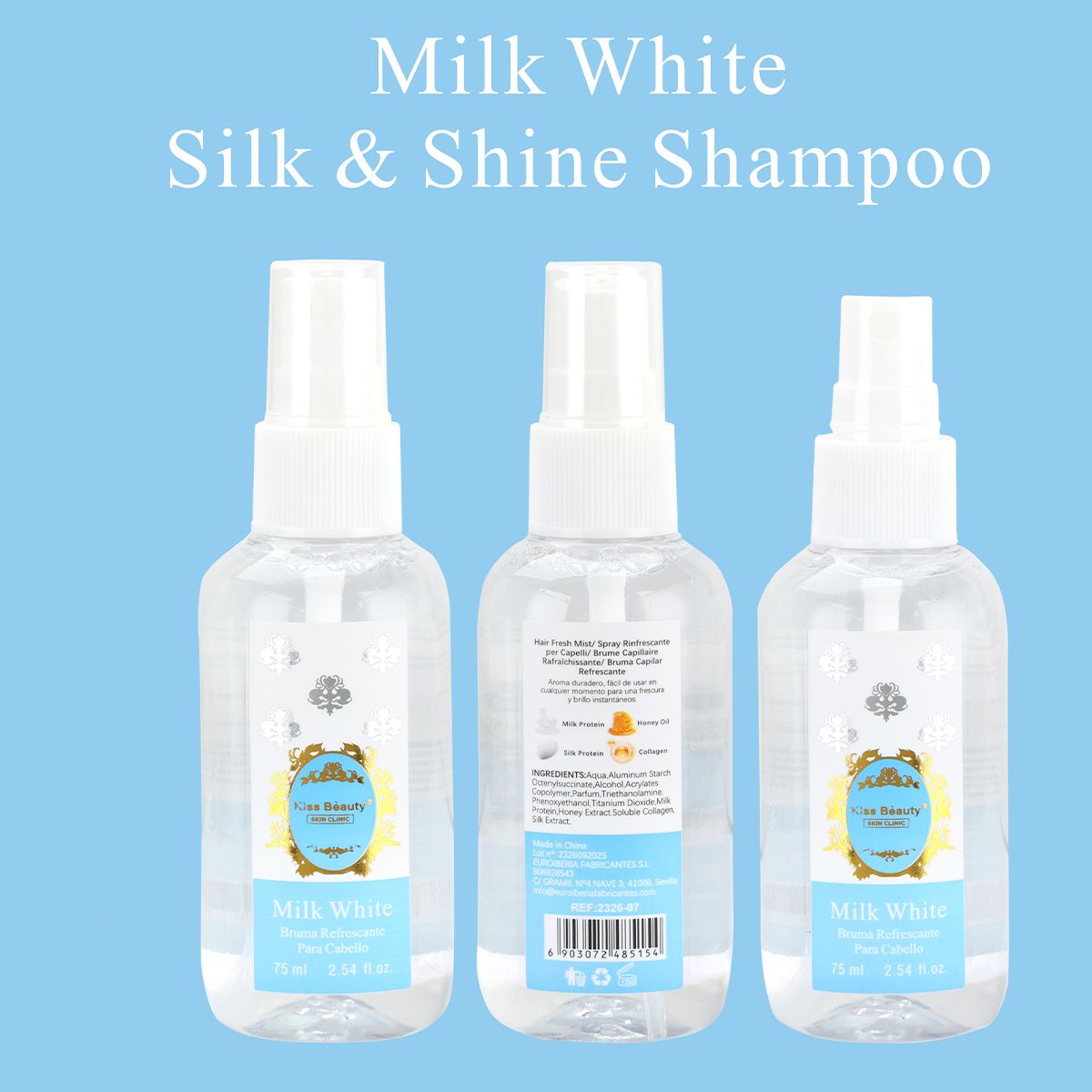Bruma Refrescante para Cabello. Serie Milk White.