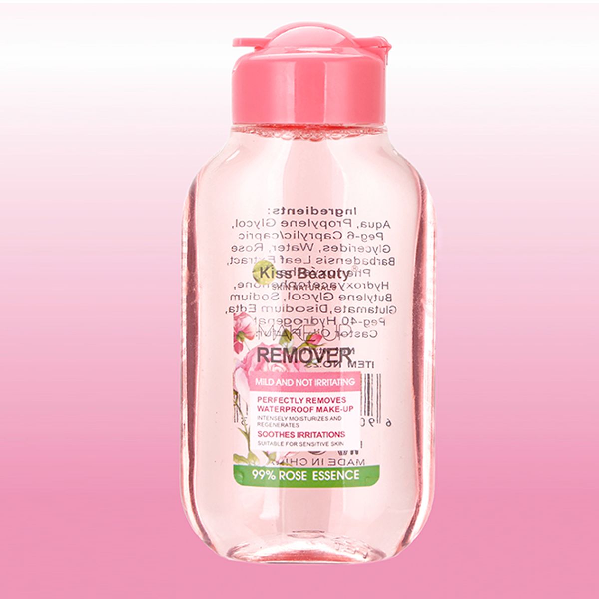 Desmaquillante Facial  – Elimina Maquillaje Waterproof, Suave e Hidratante, para Piel Sensible, 109 ml (Aloe Vera o Rosa)