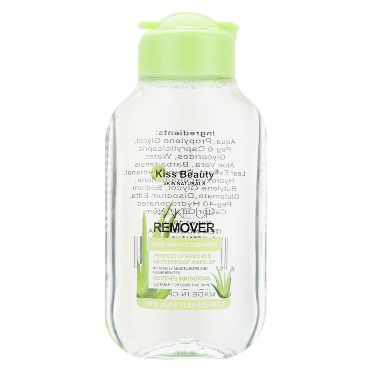 Desmaquillante Facial  – Elimina Maquillaje Waterproof, Suave e Hidratante, para Piel Sensible, 109 ml (Aloe Vera o Rosa)