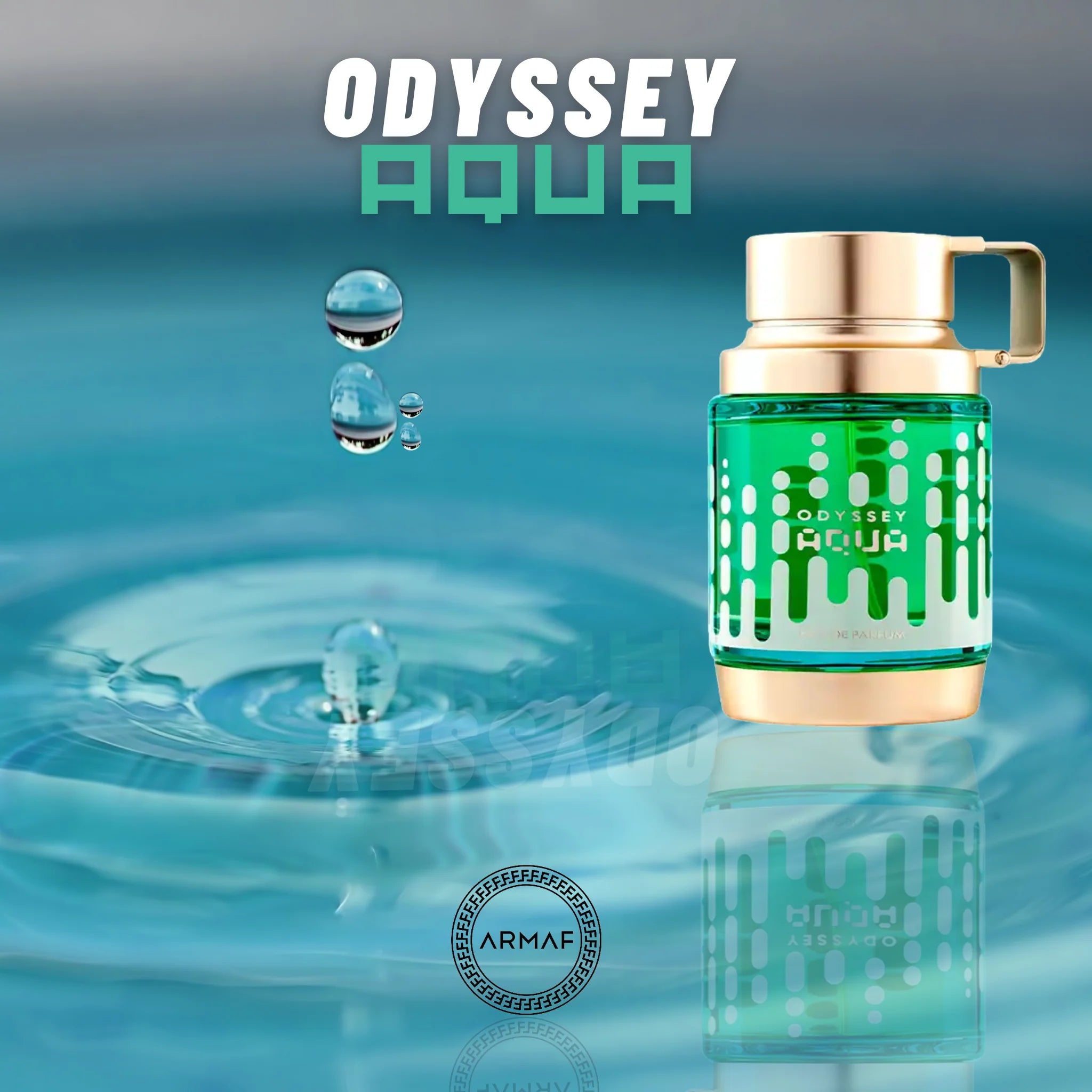 Eau de Parfum Odyssey Aqua 100 ml, Perfume Árabe para Hombres. Larga Duración
