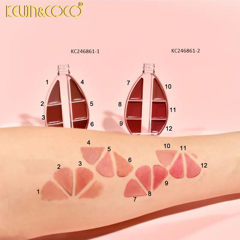 Paleta de Labiales de 6 Colores