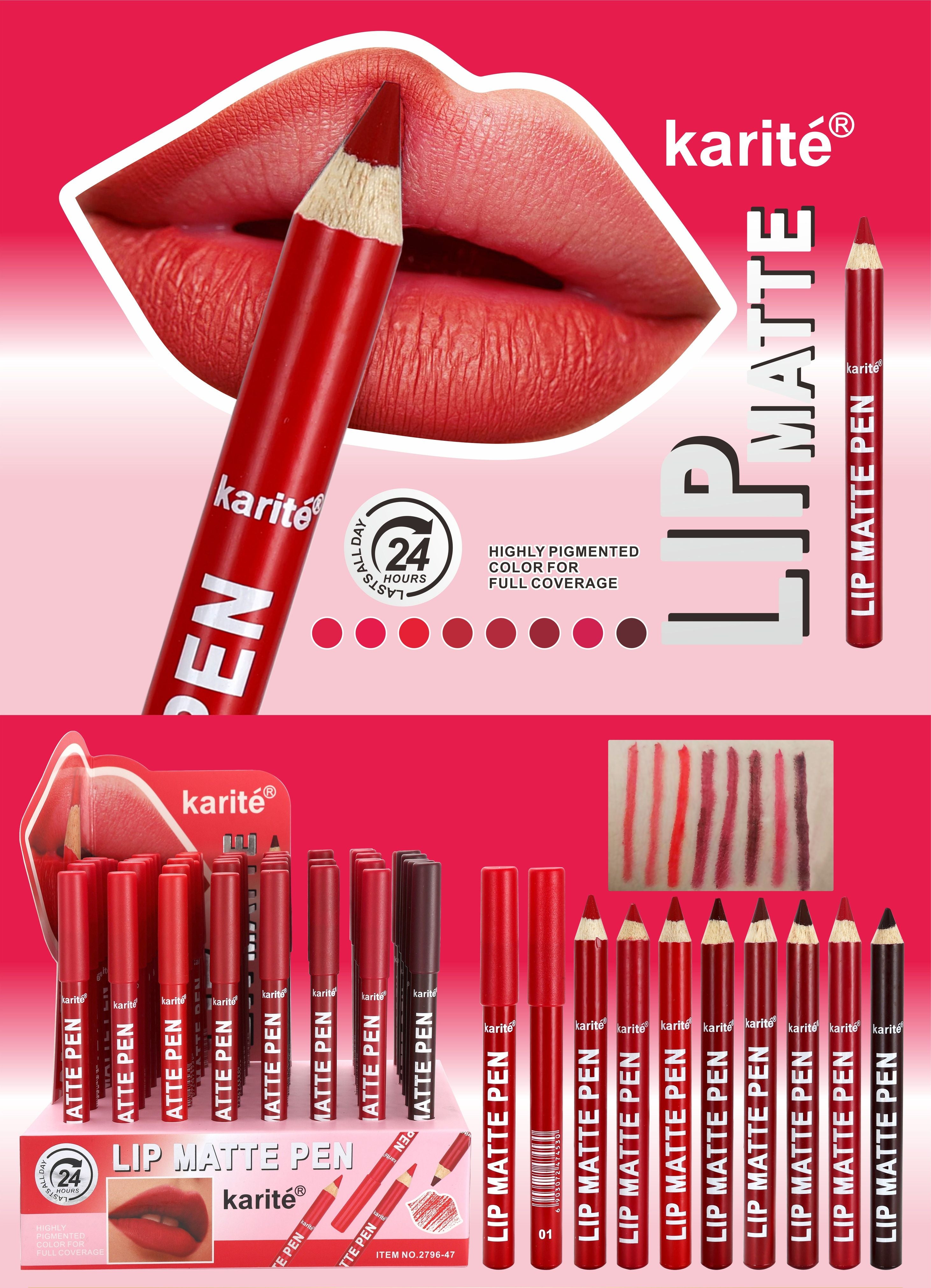 Lip Matte Pen – Lápiz Labial Mate de Alta Pigmentación, Larga Duración 24 Horas, Cobertura Total (2.5 g)