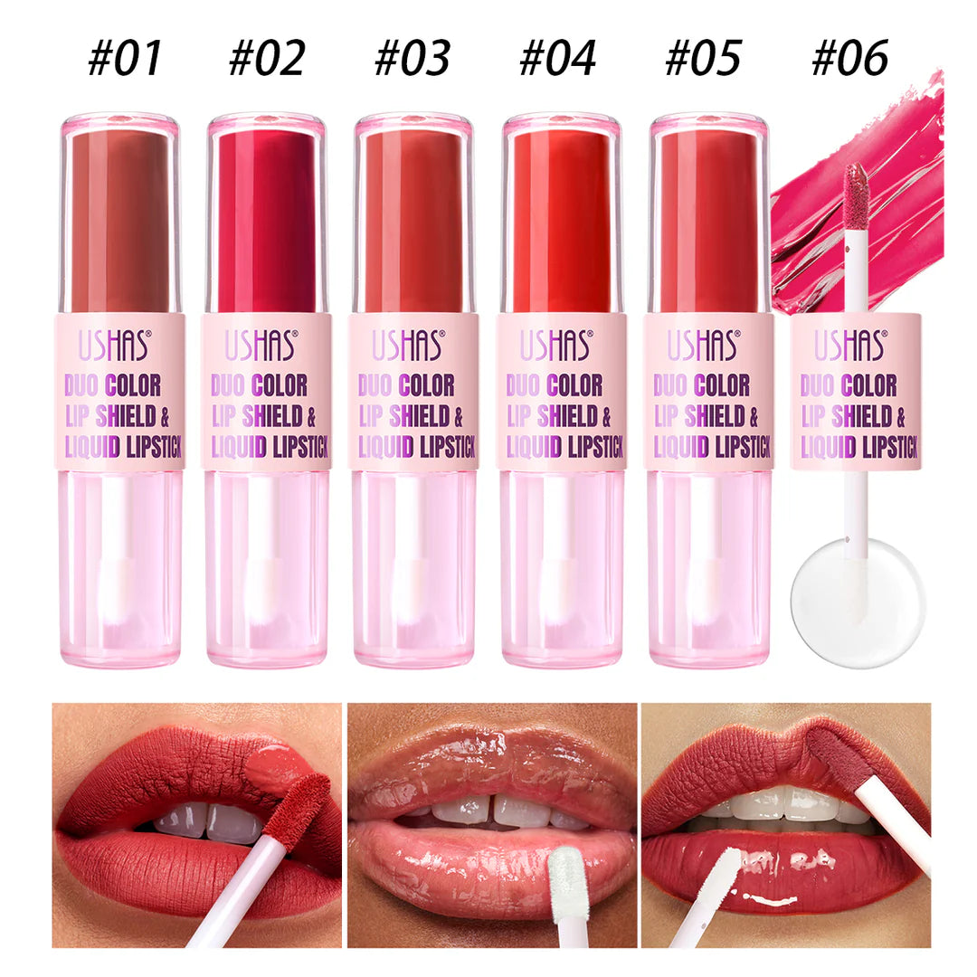 Lip Stick Doble, Brillo y Pinta Labios