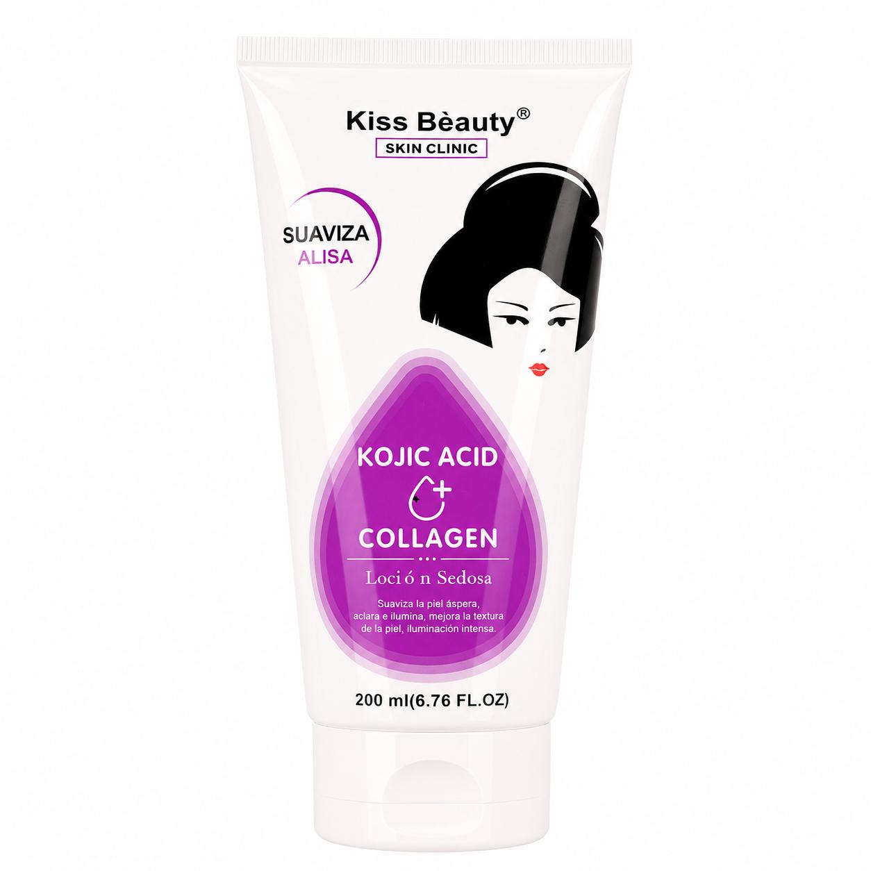 Serie de Loción Hidratante Corporal Iluminadora con Kojic Acid , Boost, Hydro, Radiante, Refinadora, Suavizante. Con Ácido Hialurónico, AHA, Glutatión, Niacinamida y Vitamina C.