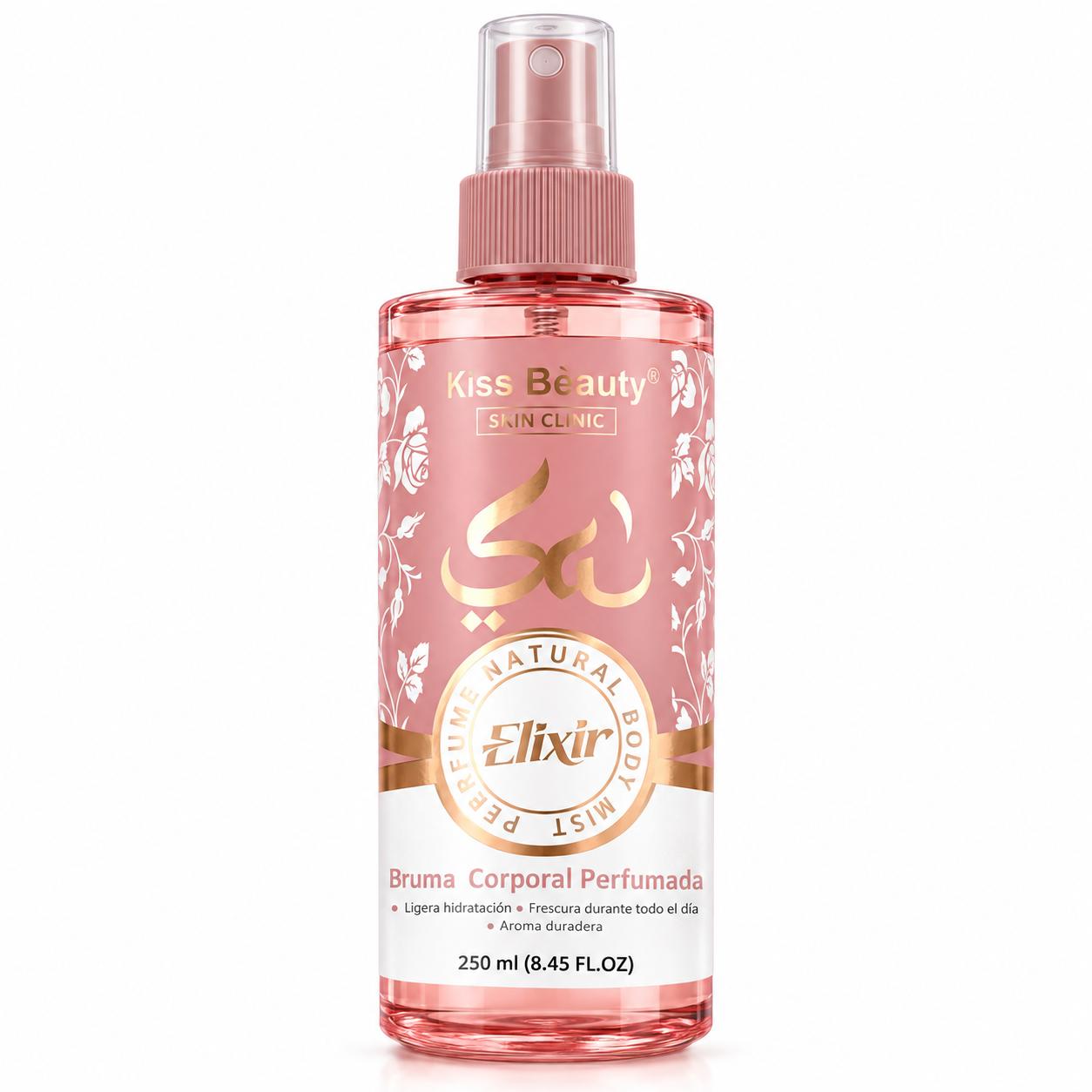 Colección Esencia Árabe Serie Elixir, Loción Corporal, Gel de Ducha, Desodorante - Bruma Corporal