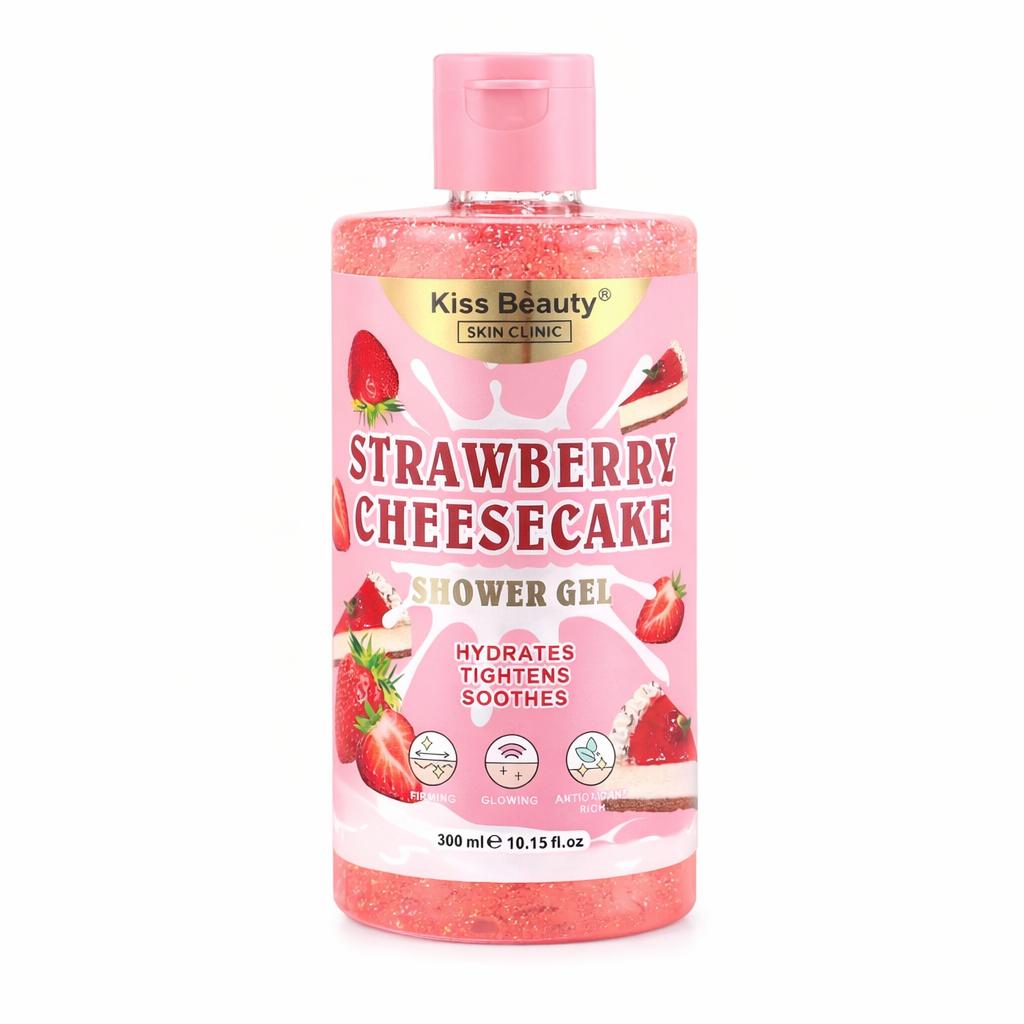 Gel de Ducha, Loción Corporal, Mascarilla Hidratante. 8 Sensaciones, Candy Fanta - Gel de Ducha Strawberry Cheesecake
